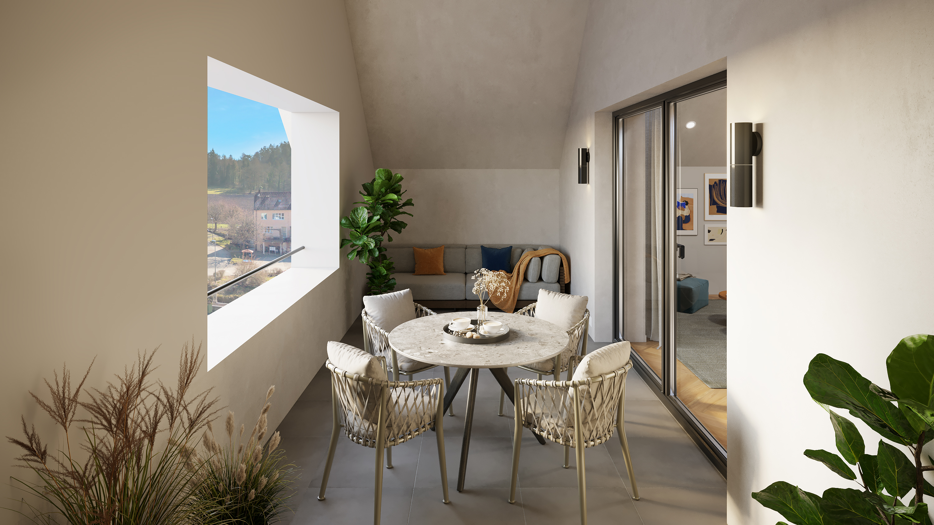 Wohnung 7. Exklusive 3½ Z. Dachwohnung mit Lift direkt in die Wohnung