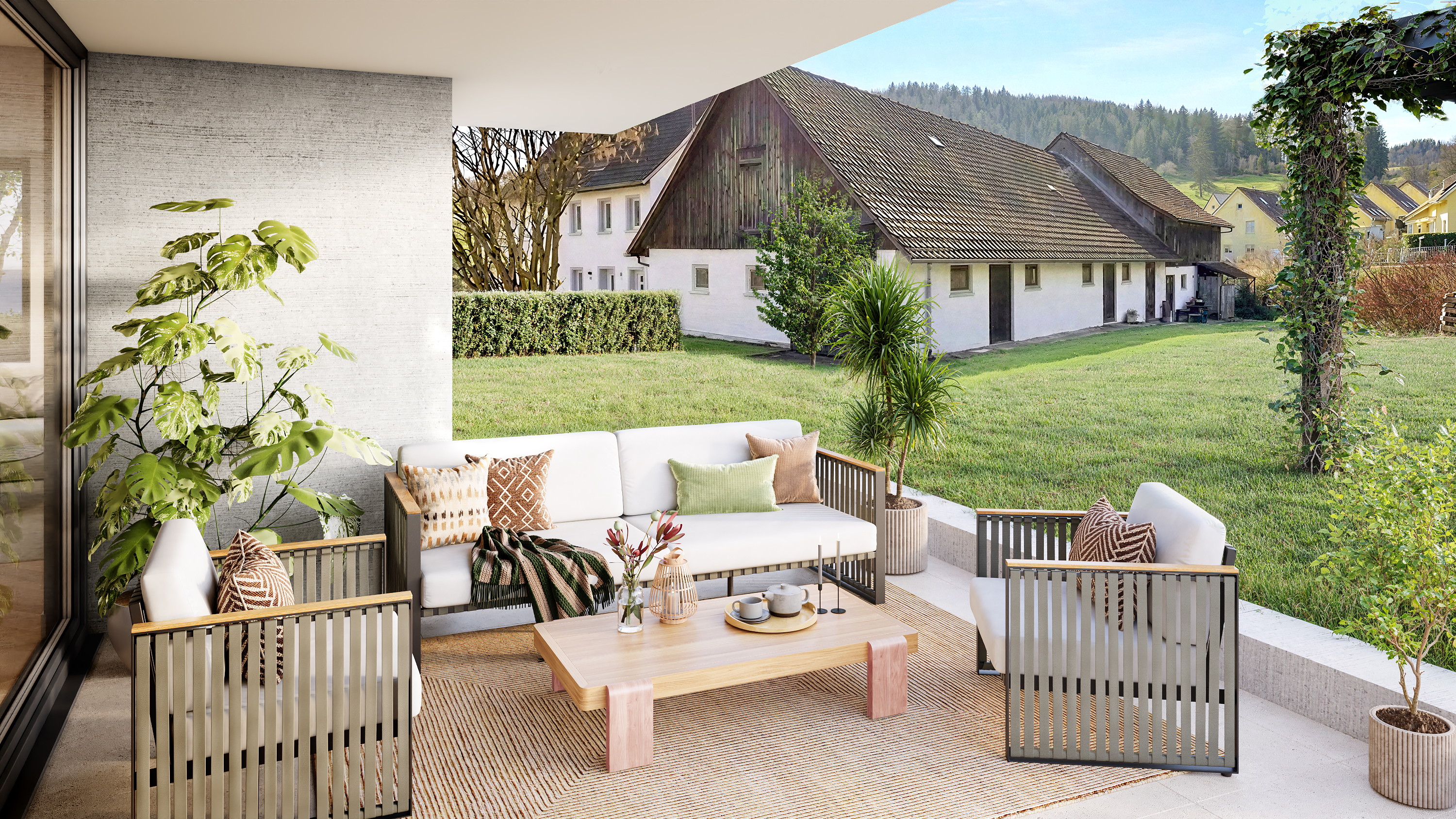 Gartenwohnung 1. 5½ Zimmer mit grossem Privatgarten