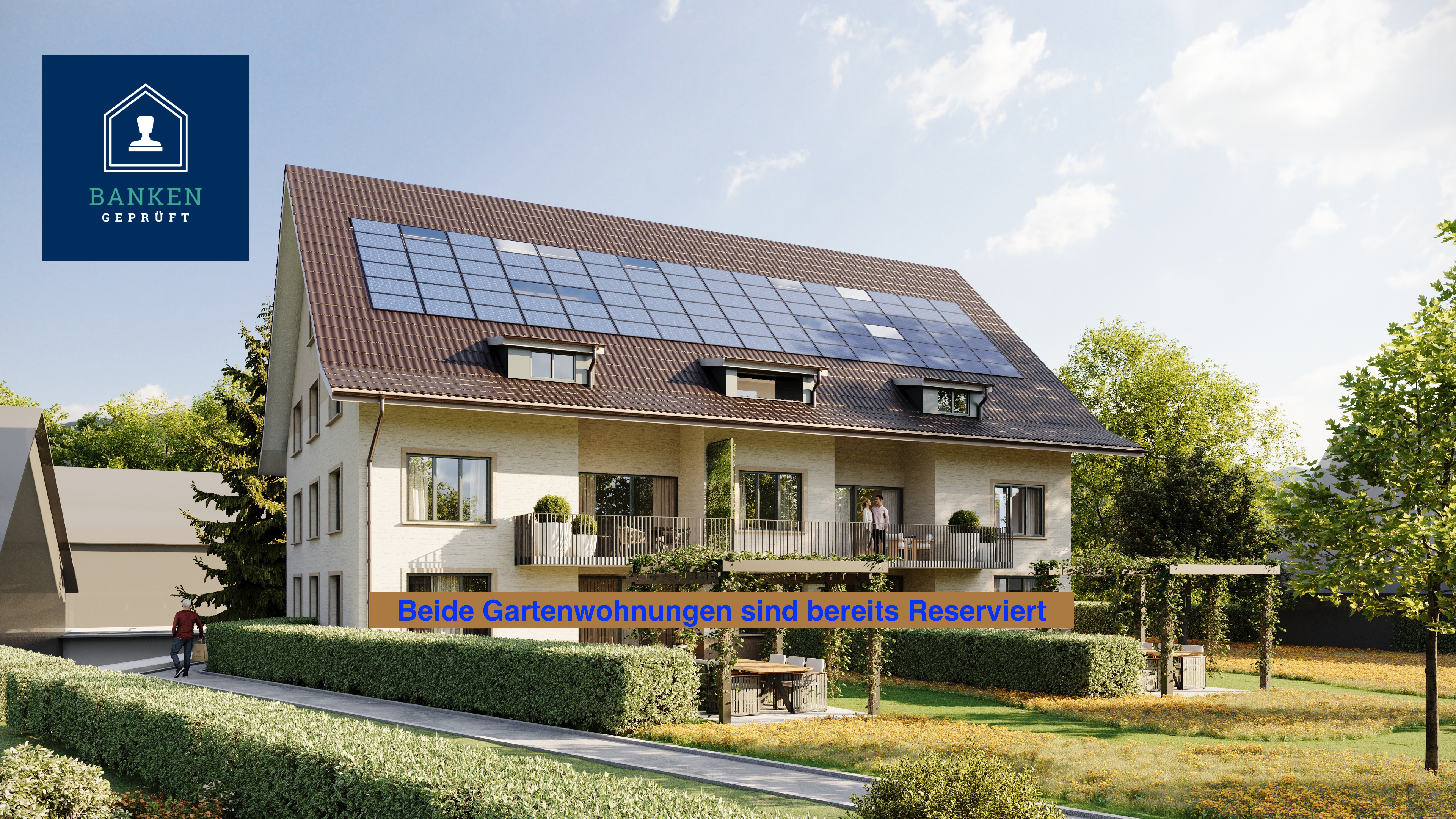 Moderne Gartenwohnung mit grossem Garten